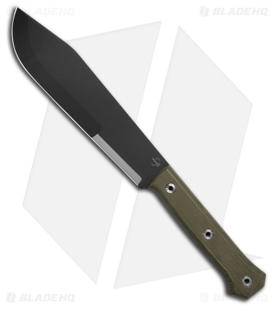 Boker Plus Northwood Bowie Fixed Blade Knife OD Green Micarta (10.7" Black)