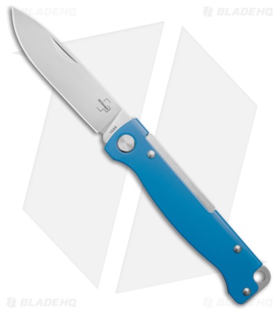 Boker Plus Atlas Slip Joint Knife Blue Stainless Steel (2.9" Satin) 01BP0014