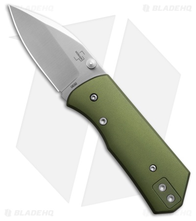 Boker Plus Lefti Liner Lock Knife Green Aluminum (2.2