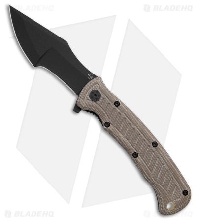 Boker Plus Micro Tracker Liner Lock Knife Brown Micarta (3.2" Black) 01BP0002