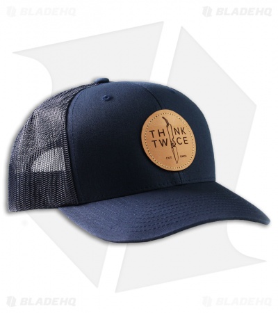 Chris Reeve Knives Think Twice Trucker Hat Navy 1087