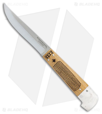 Condor Samicarta Fixed Blade Knife White Micarta/Wood (3.9" Satin)