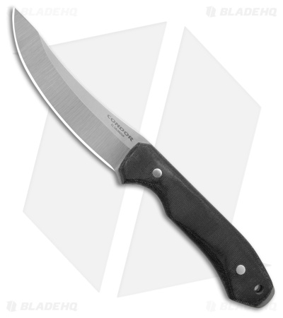 Condor K-Night Scullery Fixed Blade Knife Black Micarta (4.7" Satin)CTK183646MSK