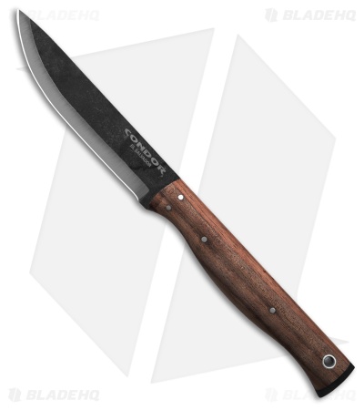 Condor Narrowsaur Fixed Blade Knife Walnut (4.2" Stonewash)
