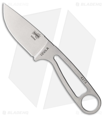 ESEE Knives Izula S35VN Neck Knife w/ Sheath (2.75" Stonewash)