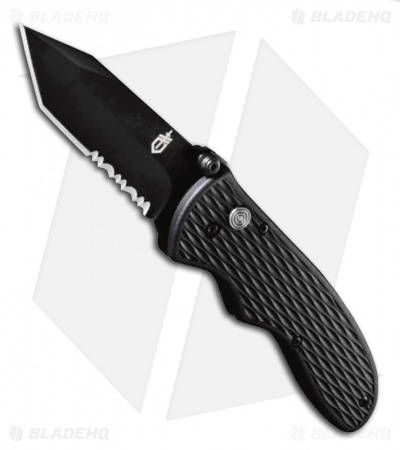 Gerber FAST Draw Tanto Knife Assisted Opening (3" Black Serr)