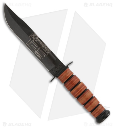 Ka-Bar 125TH Anniversary USMC Fixed Blade Knife (7" Black Oxide)