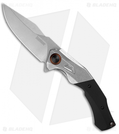 Kershaw Payout Assisted Opening Knife Black G-10 (3.5" Stonewash D2) 2075