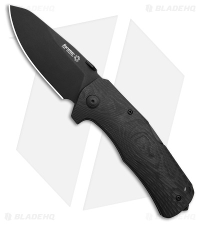LionSteel TM1 Lockback Knife Black Camo Carbon Fiber (3.5" Black)