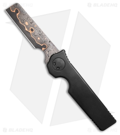 Paragon Krazor Gravity Knife Black  DLC Titanium (4" Raindrop)