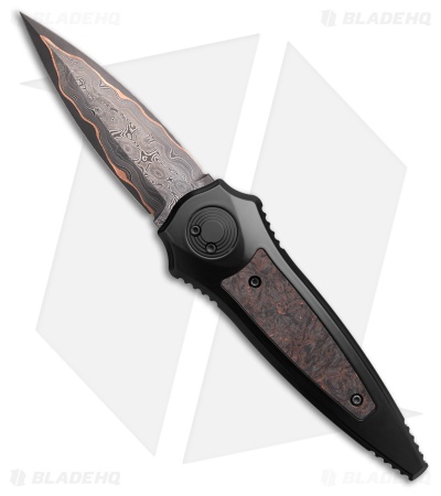 Paragon Warlock Folding Knife Copper Fat Carbon Inserts (3.9" Raindrop)