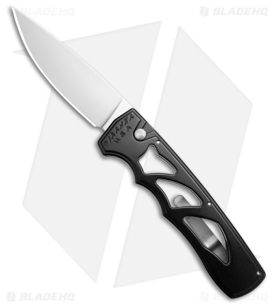 Piranha MagnaRaptor Automatic Knife Black Aluminum (3.4" Satin)