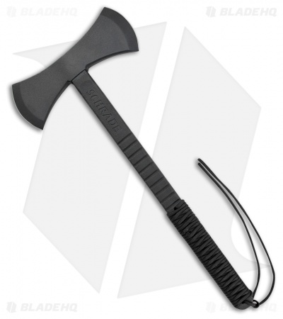 Schrade Double Sided Axe Black Cord Wrapped (17