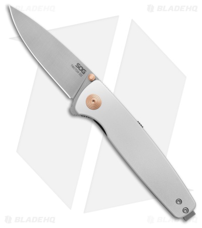 SOG Twitch III Spring Assisted Knife Satin Al Rose Gold Accents (3.1