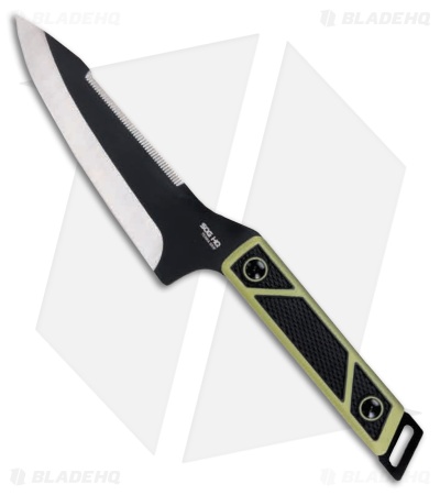 SOG HQ Terra Grip Fixed Blade Knife Black/Green Polypropylene (6.7" Two-Tone)