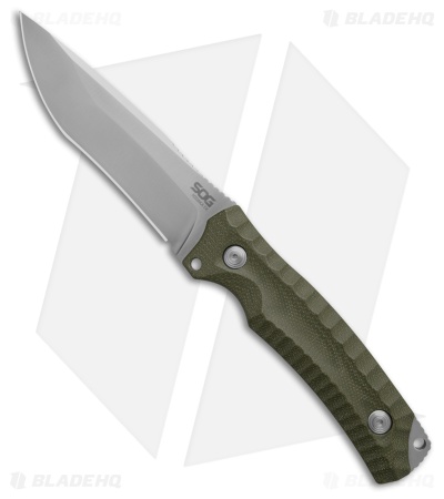 SOG Kiku FX Fixed Blade Knife Black Micarta (6