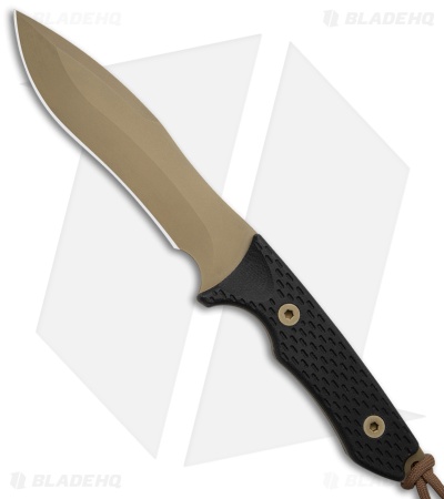 Spartan Blades Ronin Shinto Fixed Blade Tactical Knife Black Micarta (5.6" FDE)