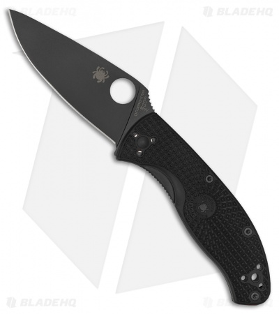 Spyderco Tenacious Lightweight Knife FRN (3.375" Black Full Serr) C122SBBK