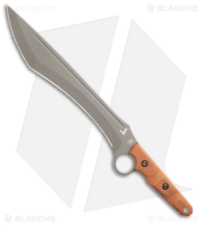 TOPS Knives Lilith Fixed Blade Knife Brown Micarta (Tactical Gray)