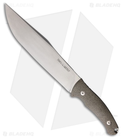 Viper Knives Trail Fixed Blade Knife Green Micarta (6.9" Stonewash N690)