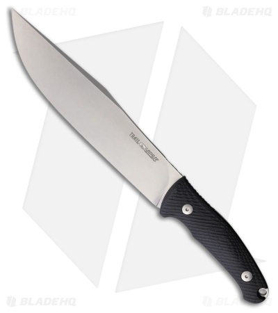 Viper Knives Trail Fixed Blade Knife Black Suretouch (6.9" Stonewash N690)