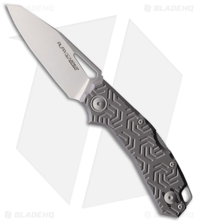Viper Knives Alfa Lockback Knife Textured Titanium (2.75" Satin MagnaCut)