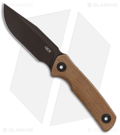 Zero Tolerance 0004 Fixed Blade Knife Canvas Micarta (4.2" Dark Bronze Cru-Wear)