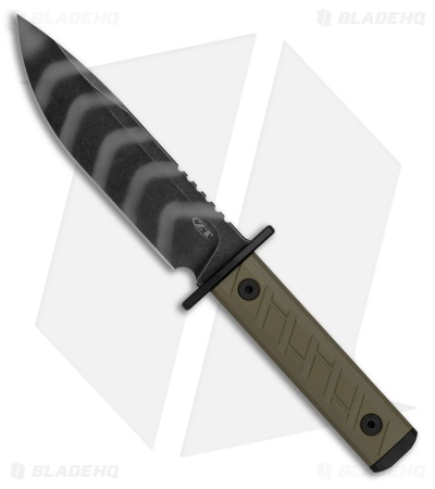Zero Tolerance 6 Fixed Blade Knife OD Green G-10 (6" Tiger Stripe Camo 3V)