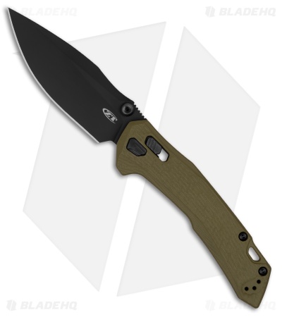 Zero Tolerance 0203 DuraLock Knife Olive G-10 (4" Black PVD) ZT 0203