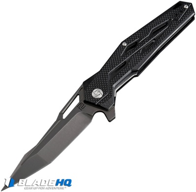 Artisan Cutlery Bombardier Liner Lock Knife Black G-10 (3.5" Black)