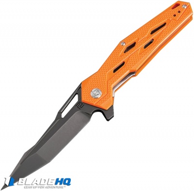 Artisan Cutlery Bombardier Liner Lock Knife Orange G-10 (3.45