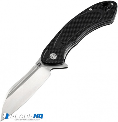 Artisan Cutlery Eterno Liner Lock Knife Black G-10 (3.54" Stonewash D2)