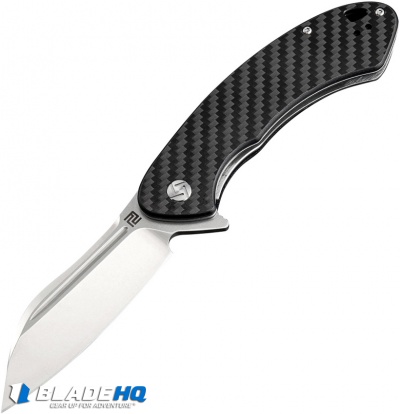 Artisan Cutlery Eterno Liner Lock Knife Carbon Fiber (3.54" Stonewash D2)
