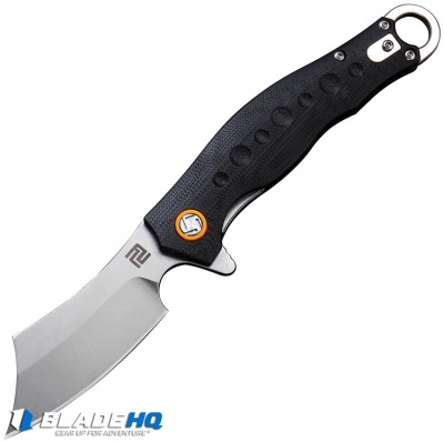 Artisan Cutlery Corsair Liner Lock Knife Black G-10 (2.95" Stonewash D2)