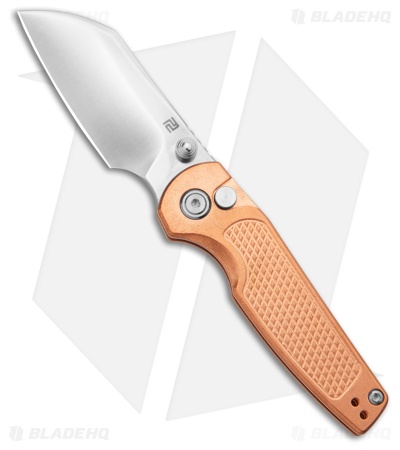 Artisan Cutlery Cleo Button Lock Knife Copper (2.5" Sand Polish)