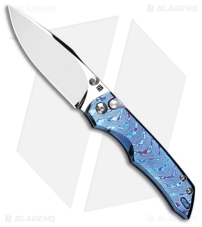 Artisan Cutlery The Enchanter Button Lock Knife Timascus (3.5
