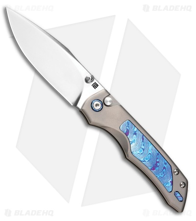 Artisan Cutlery The Mage Button Lock Knife Ti + Timascus (3.5