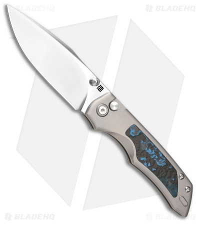 Artisan Cutlery The Sorcerer Button Lock Knife Ti + Arctic Storm FC (3.5" BB)