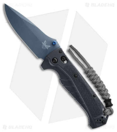 Benchmade Adira AXIS-Lock MagnaCut Knife Tempest Gray Grivory (3.9" Blue)