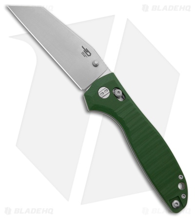 Bestech Knives Liger Bar Lock Knife OD Green G-10 (3.6" Satin)