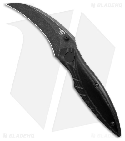 Bestech Knives Mantidae Liner Lock Knife Black Micarta (2.96