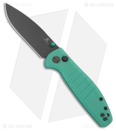 Bestechman Goodboy Jr. Button Lock Knife Tiffany Blue G-10 (2.8" Gray) BMK10D