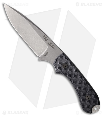 Bradford Knives Guardian 3.2 Fixed Blade Knife Textured Black G-10 (3.5" SW)