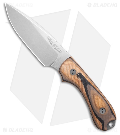 Bradford Knives Guardian 3 Fixed Blade Knife 3D Microtextured G-Wood (3.5" SW)