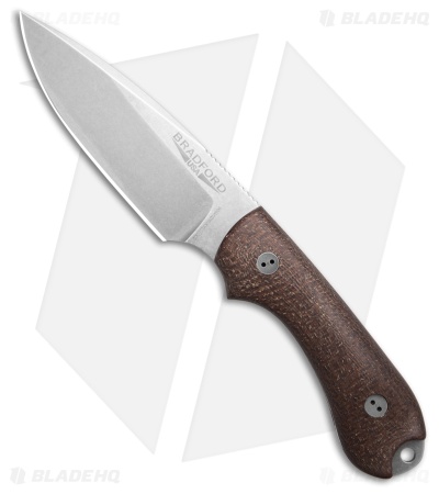 Bradford Knives Guardian 3 Fixed Blade Knife 3D Natural Micarta (3.5" SW)