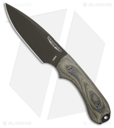 Bradford Knives Guardian 3 Fixed Blade Knife Camo Micarta (3.5" OD Green)