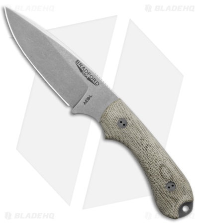 Bradford Knives Guardian 3.2 Fixed Blade Knife OD Green Micarta (3.5" SW)