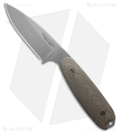 Bradford Knives Guardian3.5 Fixed Blade Knife 3D OD Green Micarta (3.75" SW)