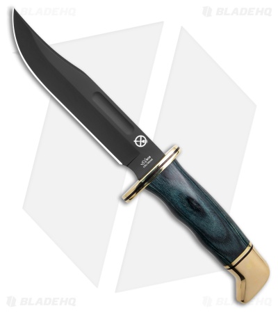 Buck 119 Special Zero Forks Fixed Blade Knife Blue DymaLux (6" Black)