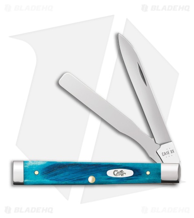 Case Knives Baby Doc Knife Sawcut Jig Caribbean Blue Bone (6282SP SS) 25582